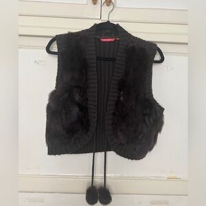 Faux Fur Brown Vest